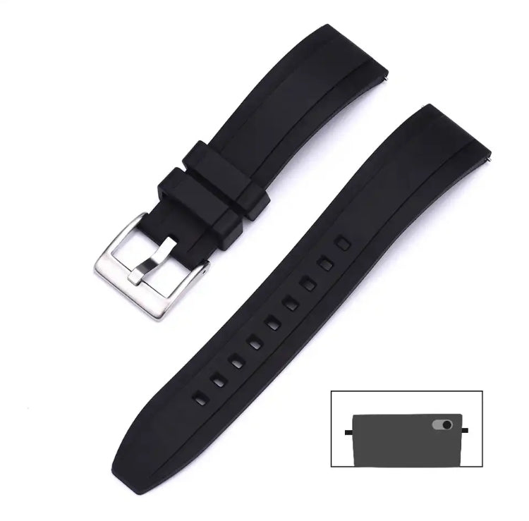 Premium Grade Vulcanized FKM (Flex) Rubber Watch Strap 20mm 22mm and 24mm Quick Release Watchbands for Seiko and other Divers