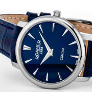 Roamer Classico 971857 41 45 05 Quartz (30mm) Blue Dial / Blue Leather Strap Women's Watch