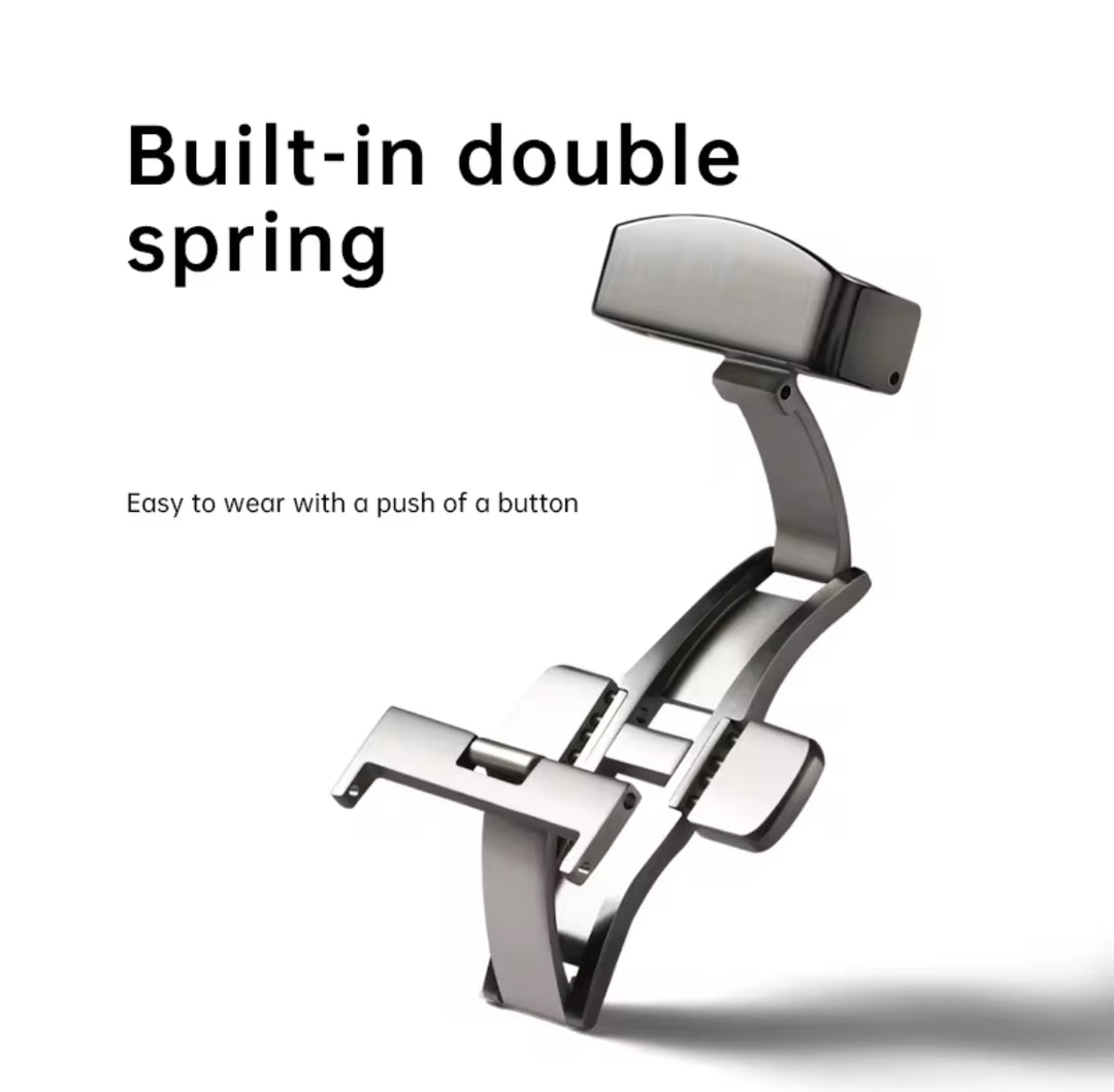 Maikes 16mm, 18mm, 20mm and 22mm | 316L Stainless Steel Butterfly Leather Strap Buckle