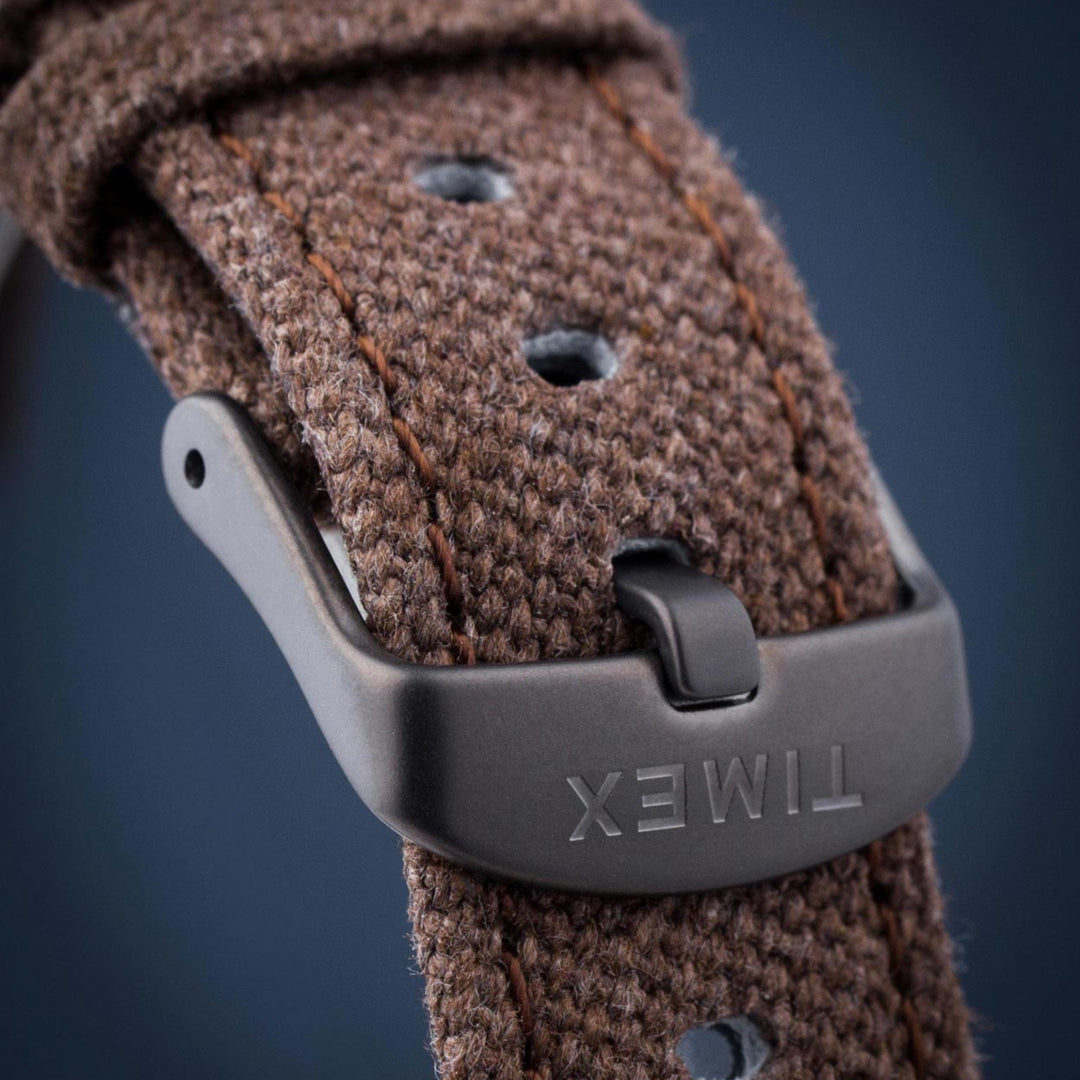 Timex Expedition Sierra Stainless Steel Case Brown Dial Brown Fabric Strap Men's Watch