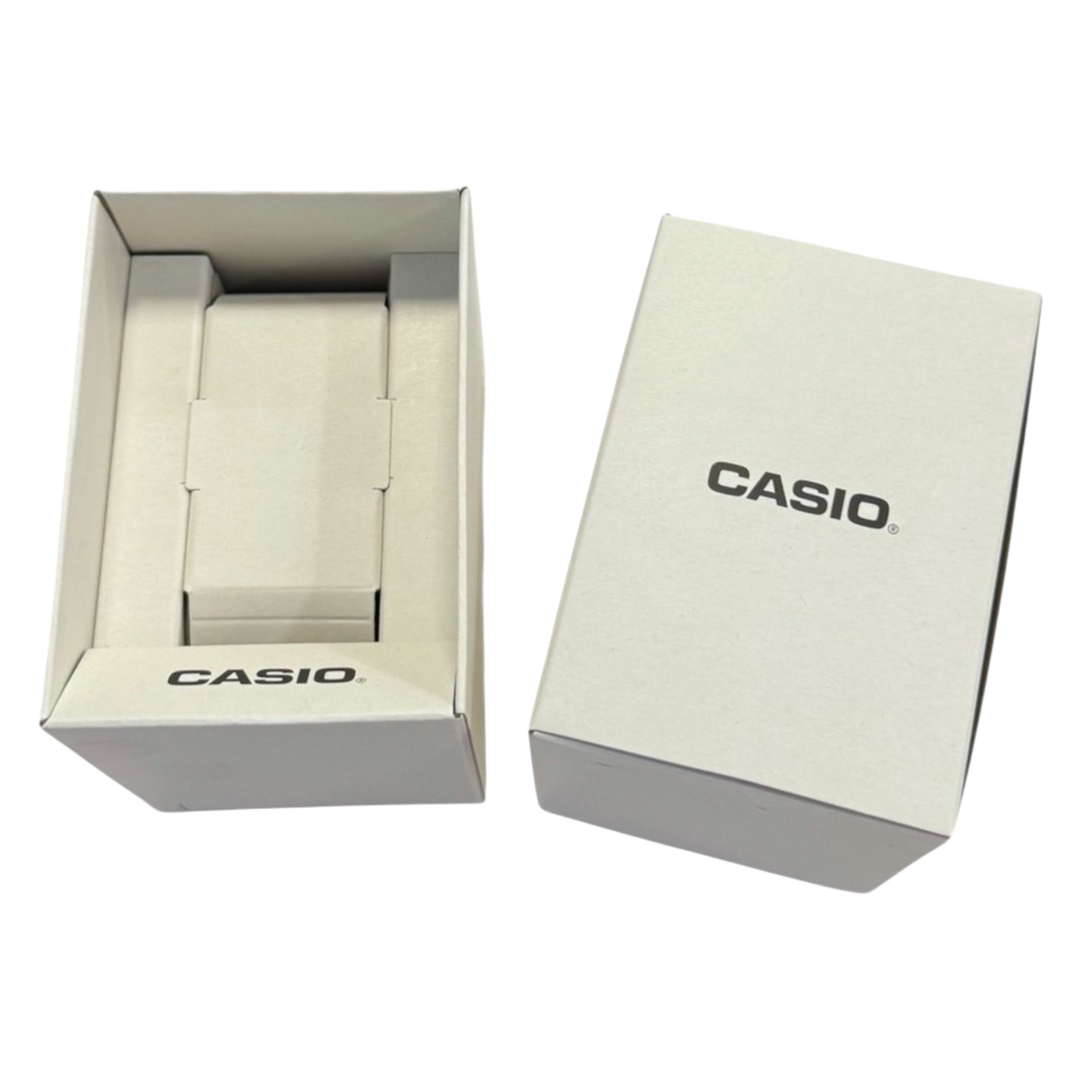 Casio Vintage AQ-230EM-2A Dual Time Display 30mm Blue Dial Mesh Band Stainless Steel Men’s & Womens Watch