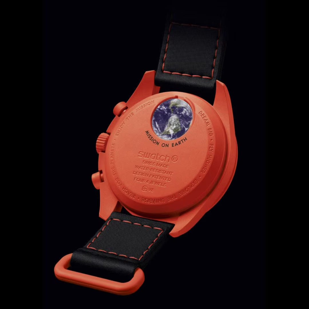 Omega x Swatch Mission on Earth: Lava SO33O100 Speedmaster Chronograph ‘Popular’ Men’s Watch