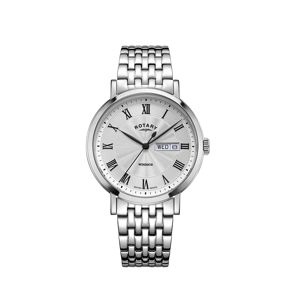 Rotary GB05420/01 Windsor Stainless Steel Bracelet Men's Watch