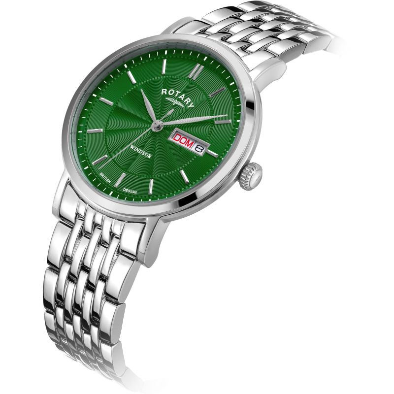 Rotary discount green watch