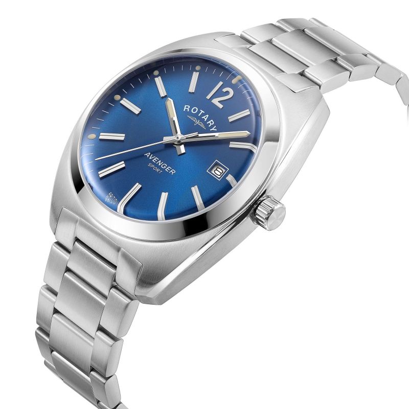 Rotary GB05480/05 Avenger Sport Blue Dial Stainless Steel Bracelet Men's Watch