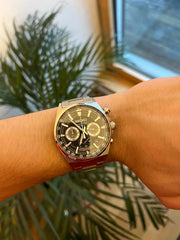 Seiko SSB397P1 Chronograph Watch Black Dial  Men's Watch