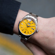 Citizen NH8391-51Z Automatic C7 Crystal Seven Reissue Series Stainless Steel Yellow Dial Men’s Watch