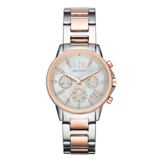 Armani Exchange  AX4331 Chronograph Two Tone Bracelet Strap Women's Watch