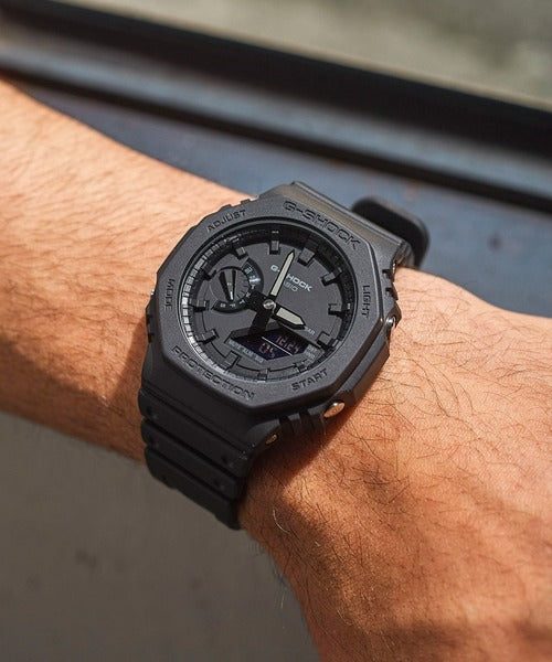 Casio Octagonal Casio Octagon Series G-Shock Carbon Core Black GA-2100-1A1 Men's Watch ...