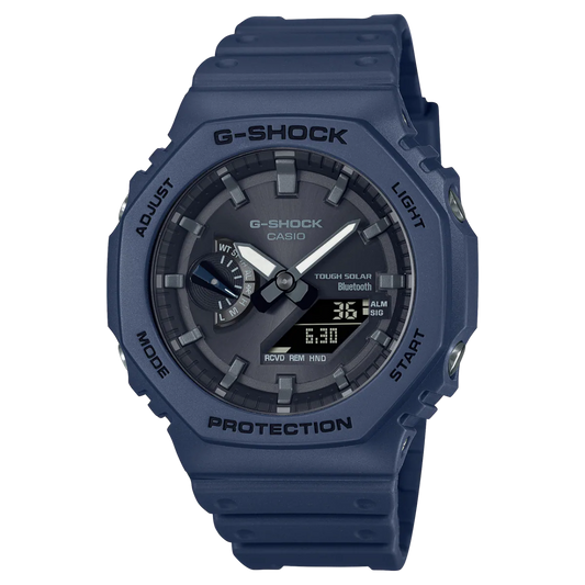 Casio G-shock GA-B2100-2AER Bluetooth  Solar Power Watch Blue Resin Strap Mens Watch