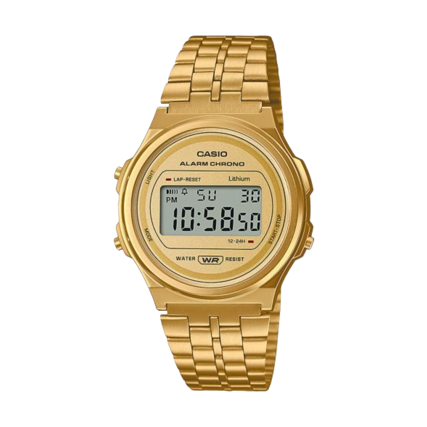 Casio gold hotsell digital watch ladies