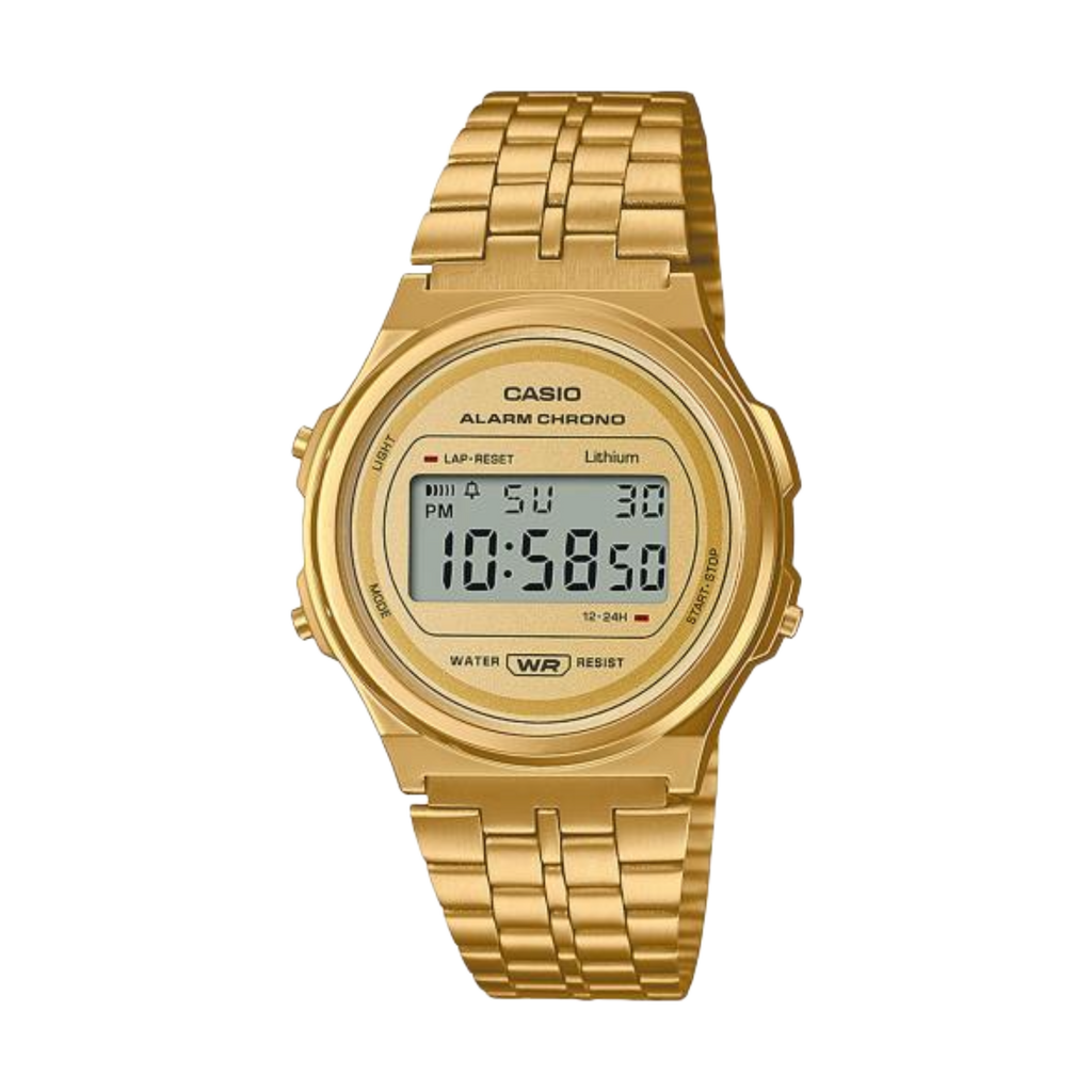 Casio Vintage Style Digital 38.8mm Quartz A171WEG 9AEF Women s