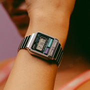 Casio Vintage Retro A120WE-1ADF Silver Stainless Steel Bracelet Women’s Watch