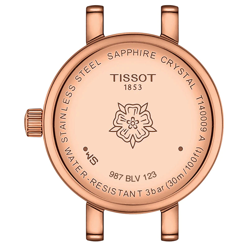 Tissot T1400093311100  Lovely | Facetted Mother-of-Pearl Dial | Rose Gold Stainless Steel Bracelet  Women’s Watch