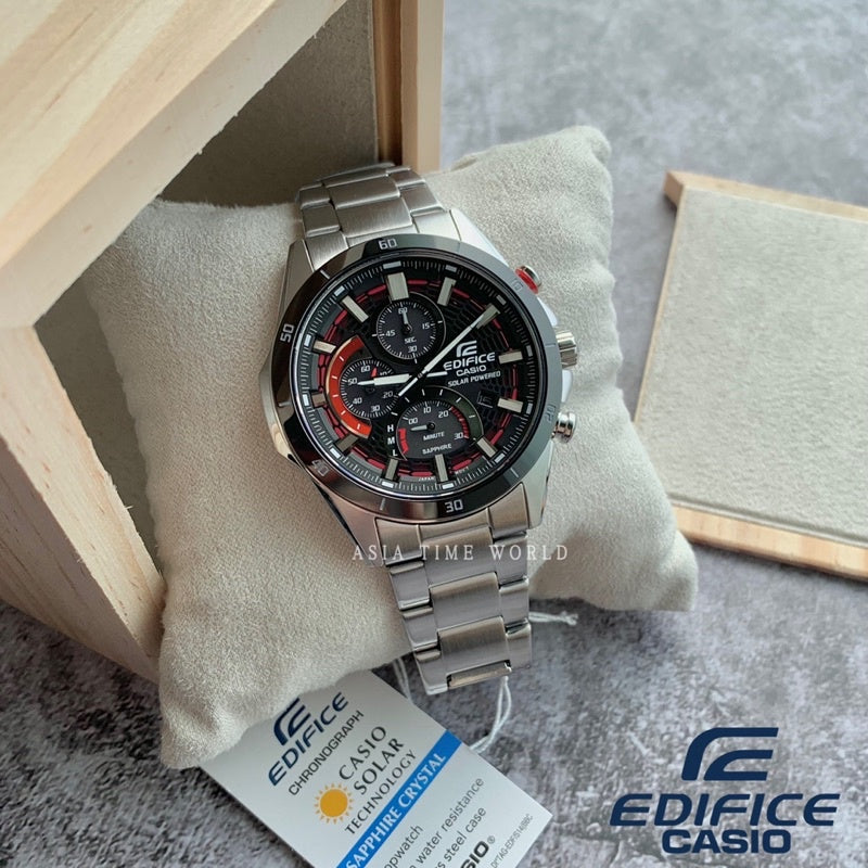 Casio Edifice EFS-S610DB-1AV Solar Chronograph Black Dial Sapphire Crystal  Men's Watch