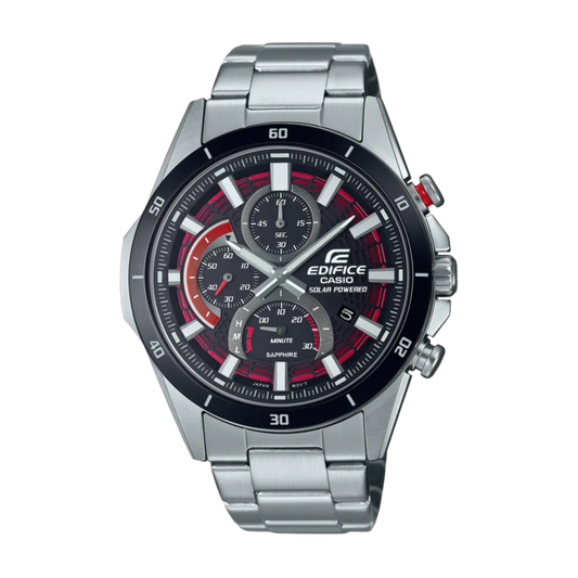 Casio Edifice EFS-S610DB-1AV Solar Chronograph Black Dial Sapphire Crystal  Men's Watch