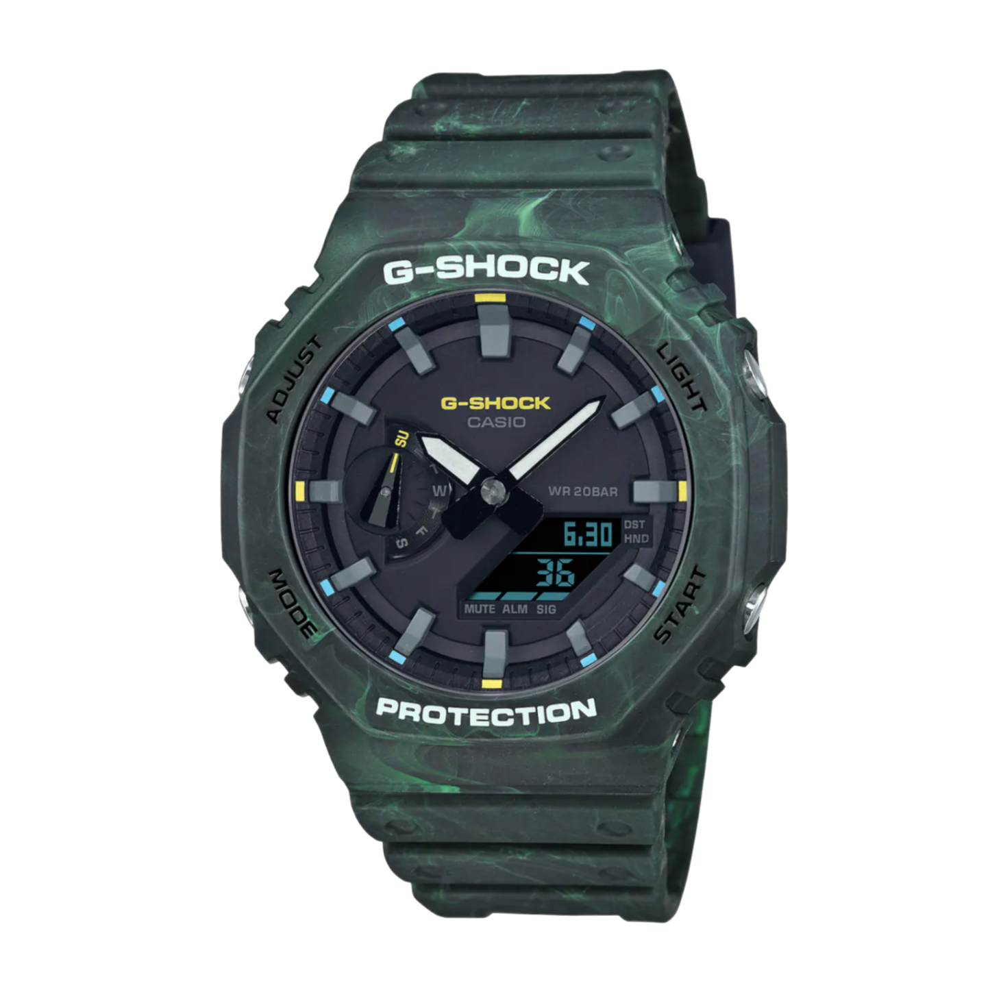 Casio Gshock GA-2100FR-3A  GA-2100 Series Forest Green Men's Watch