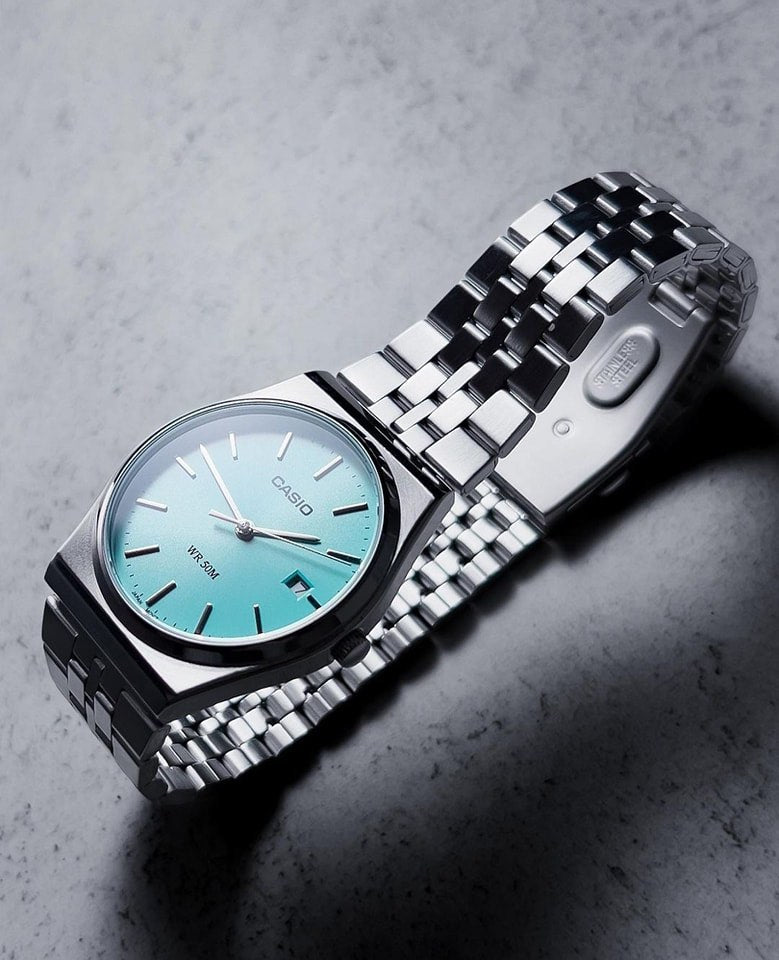 Casio Analogue MTP-B145D-2A1VEF Quartz stainless steel tiffany blue dial Men & Women Watch