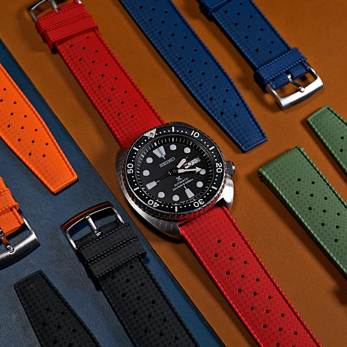 Premium Grade Vulcanized Tropic Rubber Watch Strap 18mm 20mm and