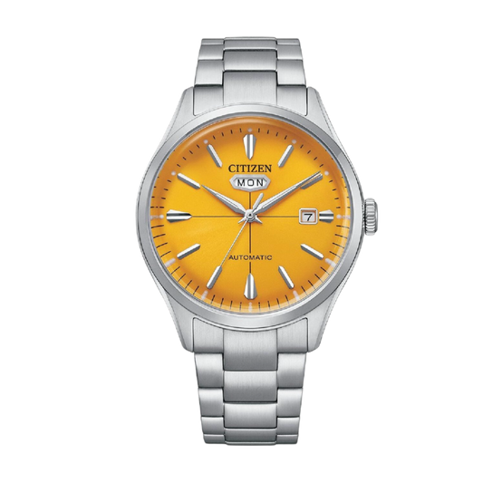 Citizen NH8391-51Z Automatic C7 Crystal Seven Reissue Series Stainless Steel Yellow Dial Men’s Watch