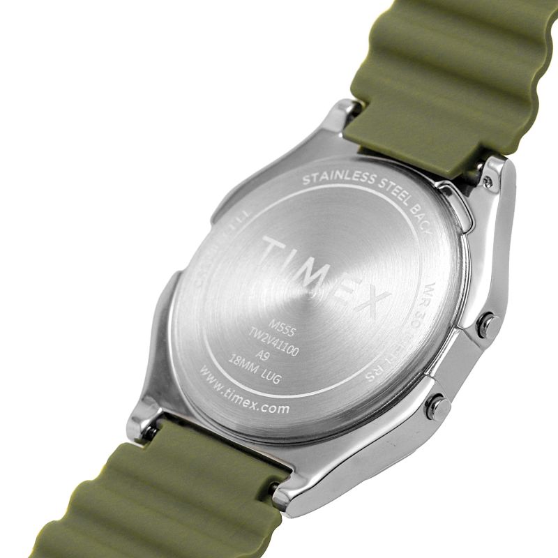 Timex TW2V41100  80 Green Digital Display Green Resin Strap Men's Watch - mzwatcheslk srilanka