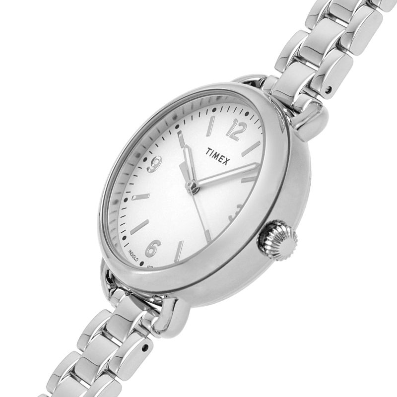 Timex TW2U60300 Standard Demi 30mm Silver tone Case White Dial Silver tone Bracelet Women's Watch - mzwatcheslk srilanka