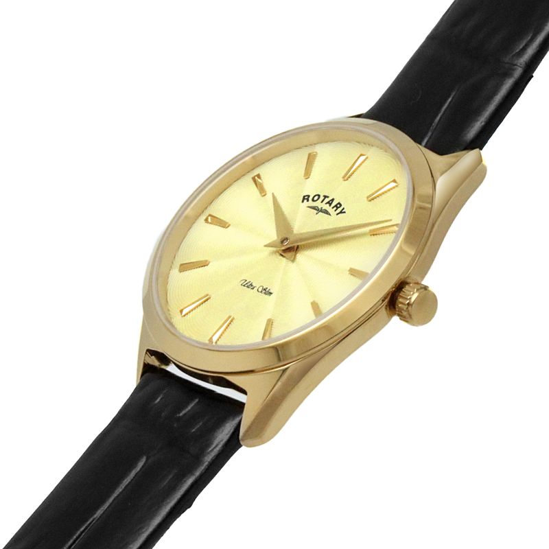 Rotary  LS08013/03 Ultra Slim Women's Gold Leather Women's Watch