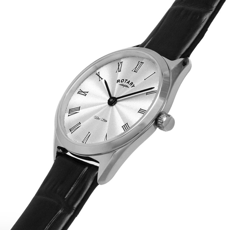 Rotary LS08010/01 Ultra Slim Women's Silver Leather Women's Watch