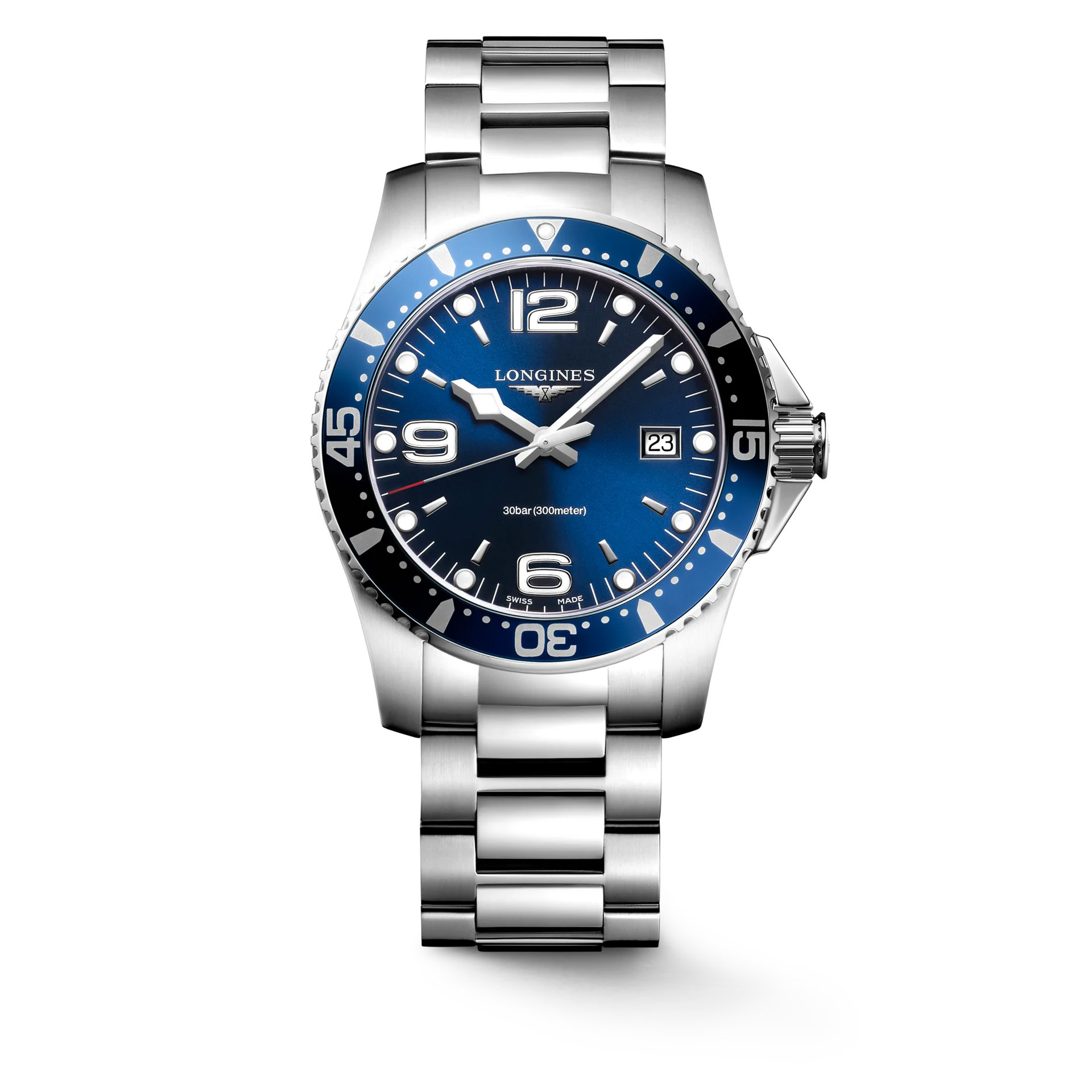 LONGINES L37404966 Hydroconquest 41mm Case Blue Dial Swiss Quartz