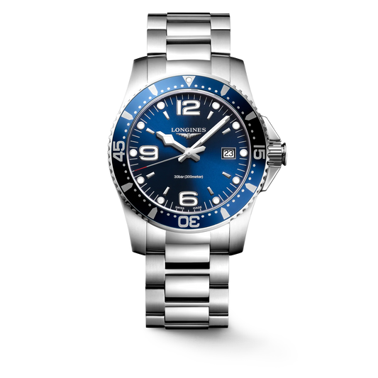 LONGINES L37404966 Hydroconquest 41mm Case Blue Dial Swiss Quartz Men's Watch - mzwatcheslk srilanka