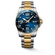 LONGINES L37813967 HydroConquest 41mm Automatic Two Tone Blue Dial Men's Watch - mzwatcheslk srilanka