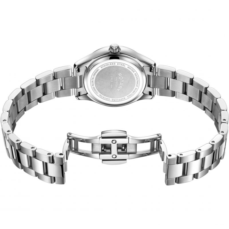 Rotary LB05092/75 Oxford Lilac Dial Stainless Steel Bracelet Women's Watch