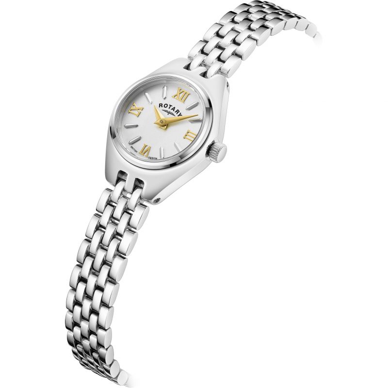 Rotary LB05125/70 Balmoral White Dial Stainless Steel Bracelet Women's Watch