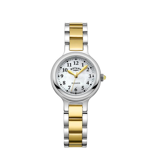 Rotary  LB05136/41 Elegance Mother of Pearl Dial |Two Tone Stainless Steel Bracelet Women's Watch