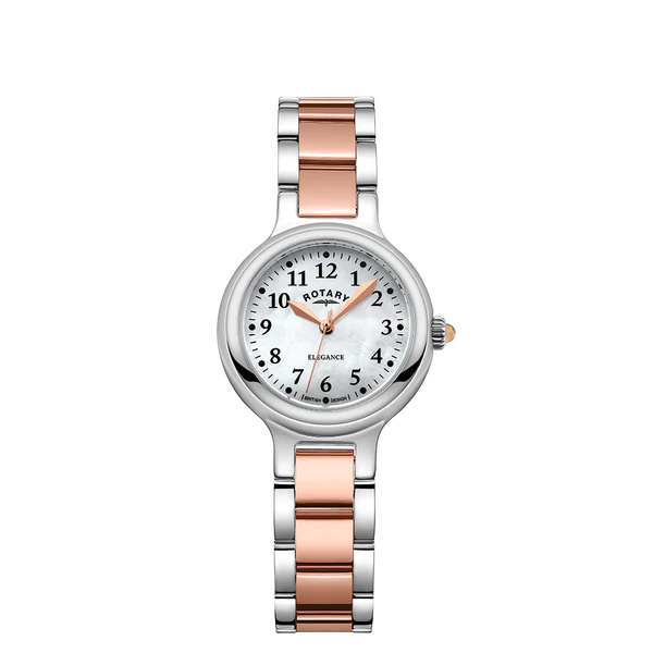 Rotary LB05137/41 Elegance Mother of Pearl Dial Two Tone Stainless Steel Bracelet Women's Watch