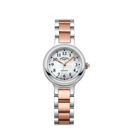 Rotary LB05137/41 Elegance Mother of Pearl Dial Two Tone Stainless Steel Bracelet Women's Watch