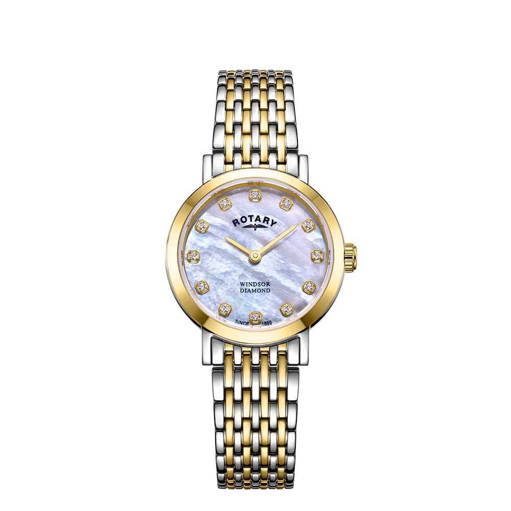 Rotary LB05301/41/D Windsor Diamond Two Tone Bracelet Women's Watch