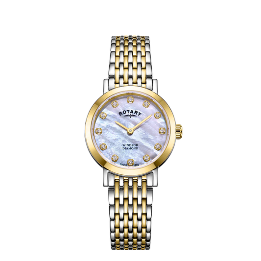 Rotary LB05301/41/D Windsor Diamond Two Tone Bracelet Women's Watch