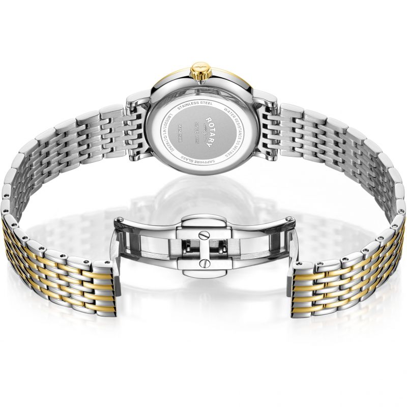 Rotary LB05301/41/D Windsor Diamond Two Tone Bracelet Women's Watch