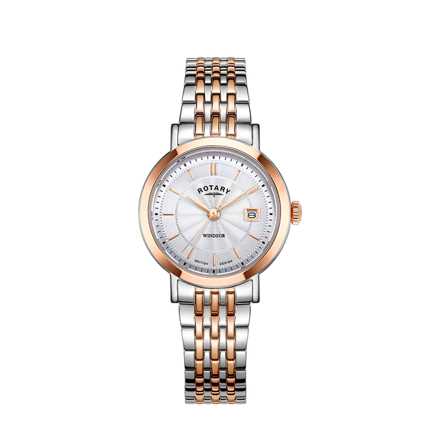 Rotary LB05422/70 Windsor White Dial Two Tone Stainless Steel Bracelet Women's Watch