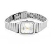 Casio LQ-400D-7AEF Silver Dial Stainless Steel Bracelet Women’s Watch