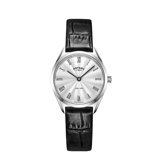 Rotary LS08010/01 Ultra Slim Women's Silver Leather Women's Watch