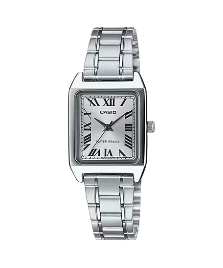 Casio LTP-V007D-7B Cartier Tank Style Analog Quatrtz Stainless Steel Women’s Watch