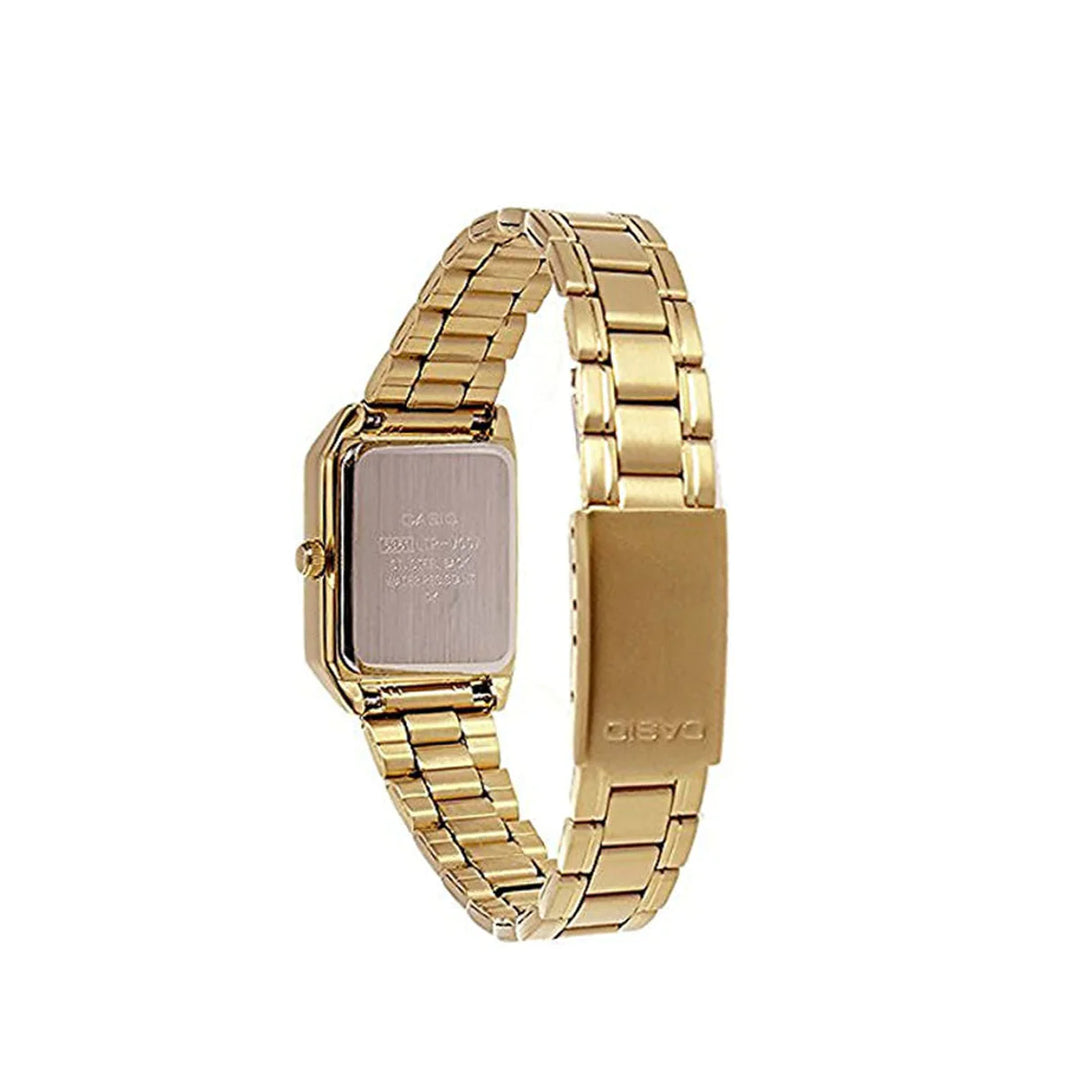 Casio LTP-V007G-9B Cartier Tank Style Analog Quatrtz Gold Stainless Steel Women’s Watch