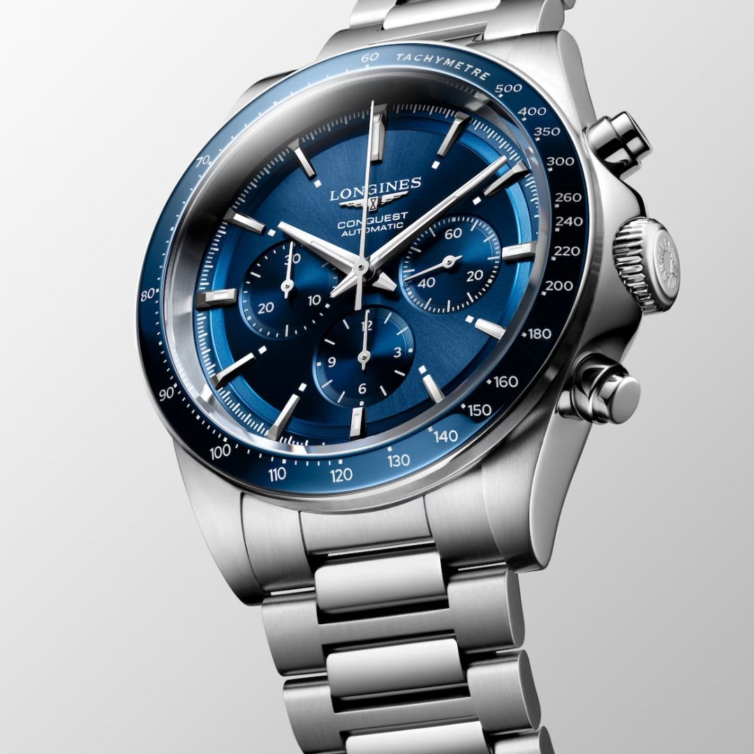 LONGINES L38354926 Conquest Automatic Chronograph 42mm Blue Dial