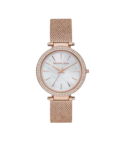 Michael Kors MK4519 Darci Three Hand Rose Gold Crystal  Women's Watch