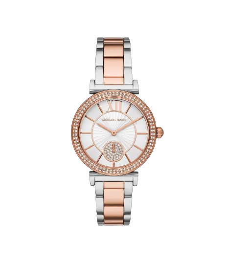 Michael Kors MK4616 Abbey Three Hand Two Tone Stainless Steel Women's Watch