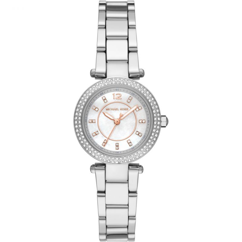 Michael Kors MK6932 Mini Parker Crystal Accents Silver Dial Quartz Women's Watch - mzwatcheslk srilanka