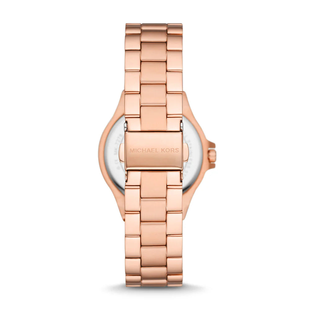 Michael Kors  MK7279 Mini Lennox Three Hand Rose Gold-Tone Stainless Steel Women's Watch