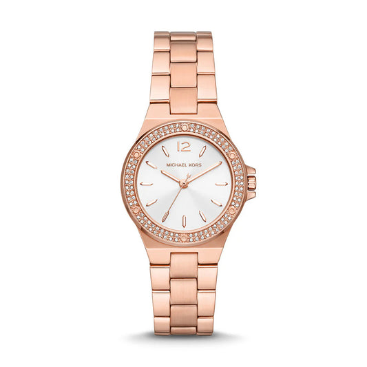 Michael Kors  MK7279 Mini Lennox Three Hand Rose Gold-Tone Stainless Steel Women's Watch